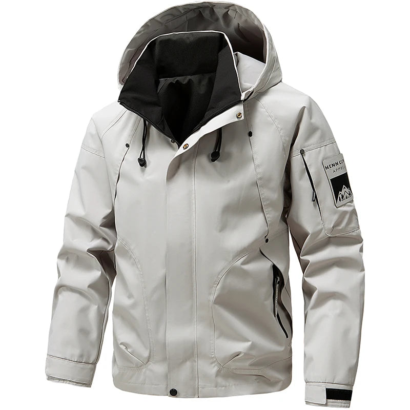 Jaqueta Masculina Impermeável Softshell com Capuz - (Promoção de Inverno 2025)