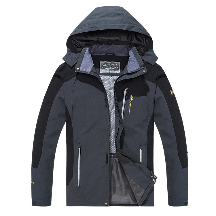 Jaqueta Masculina Impermeável para Trilha e Pesca com Proteção Contra Vento - (Promoção de Inverno 2025)