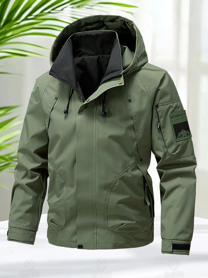 Jaqueta Masculina Impermeável Softshell com Capuz - (Promoção de Inverno 2025)