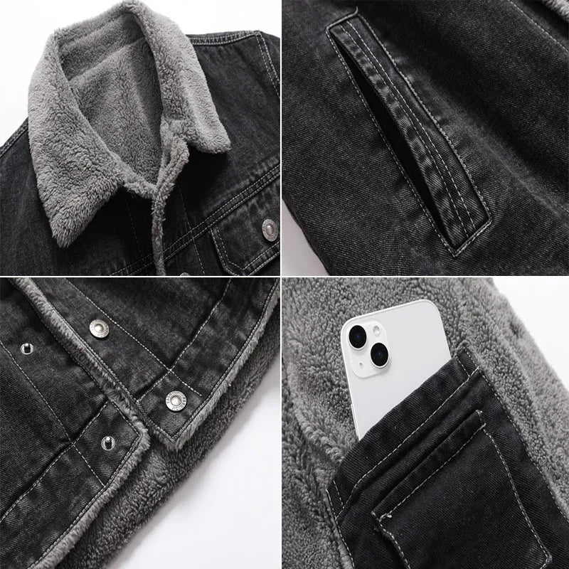 Jaqueta Masculina Jeans com Forro - (Promoção de Inverno 2025)