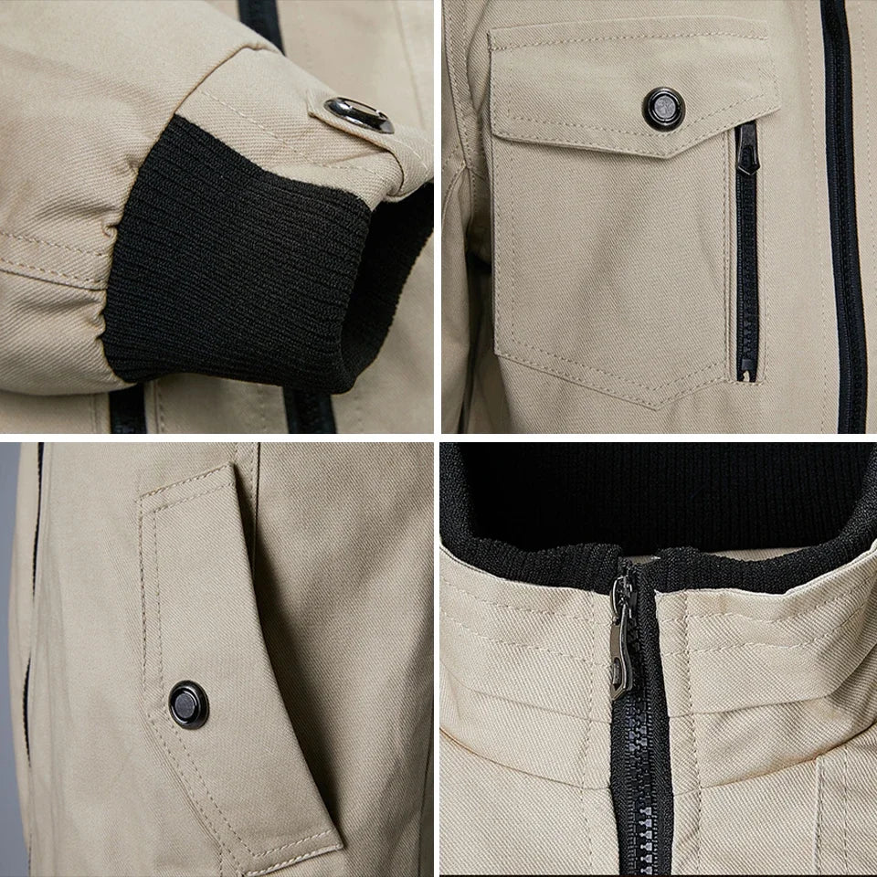 Jaqueta Masculina Casual Estilo Militar e Motociclístico - (Promoção de Inverno 2025)