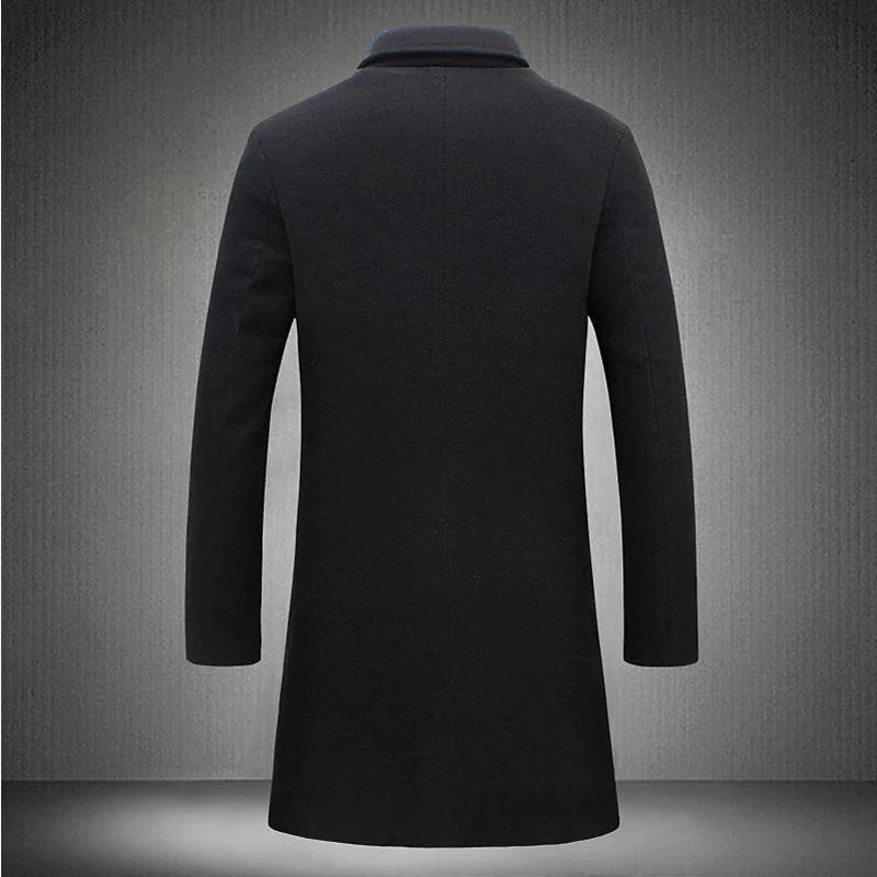 Jaqueta Longa Masculina de Inverno Lã Premium - (Promoção de Inverno 2025
