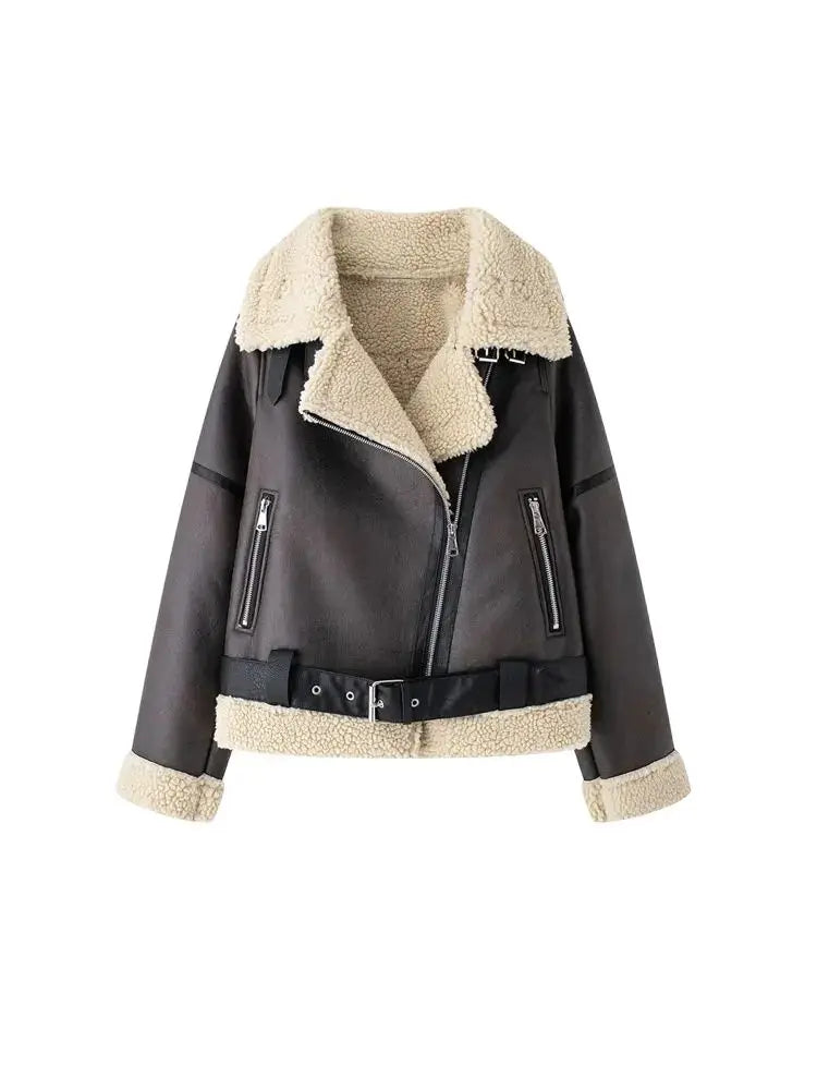 Jaqueta Feminina Para Inverno Estilo Elegante com Detalhe em Cinto - (Promoção de Inverno 2025)