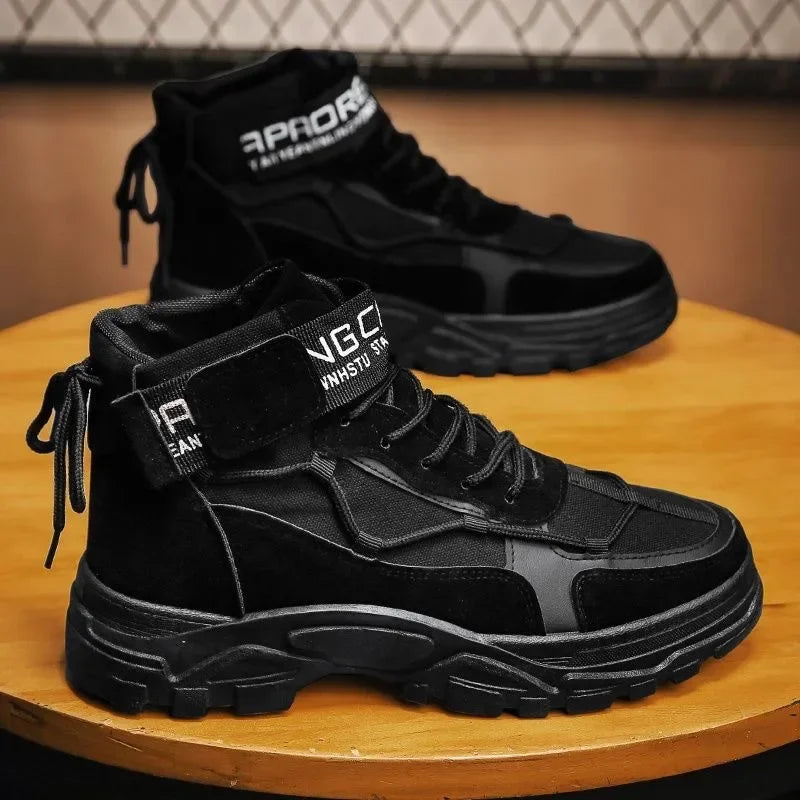 Bota Masculina Estilo Britânico Antiderrapante Confortável (Promoção de Inverno 2025)