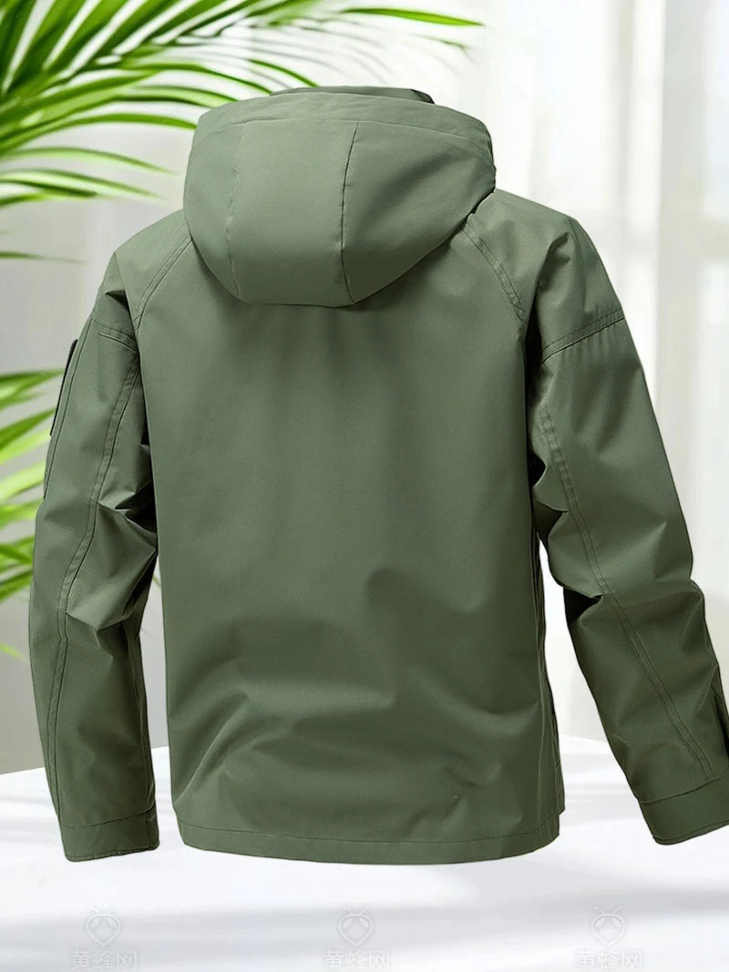 Jaqueta Masculina Impermeável Softshell com Capuz - (Promoção de Inverno 2025)