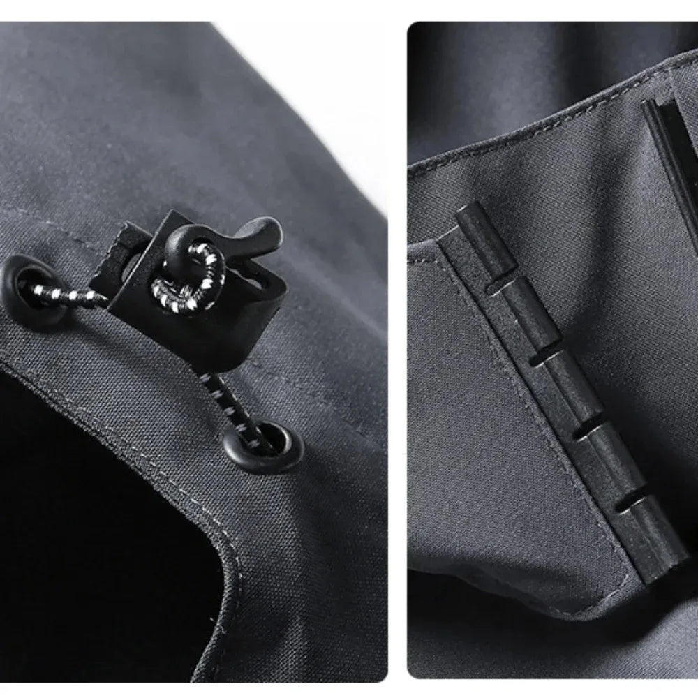 Jaqueta Masculina Impermeável Leve com Capuz para Trilhas e Escaladas - (Promoção de Inverno 2025)