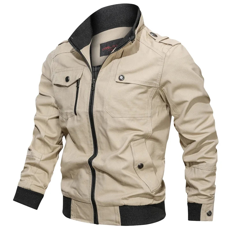 Jaqueta Masculina Casual Estilo Militar e Motociclístico - (Promoção de Inverno 2025)