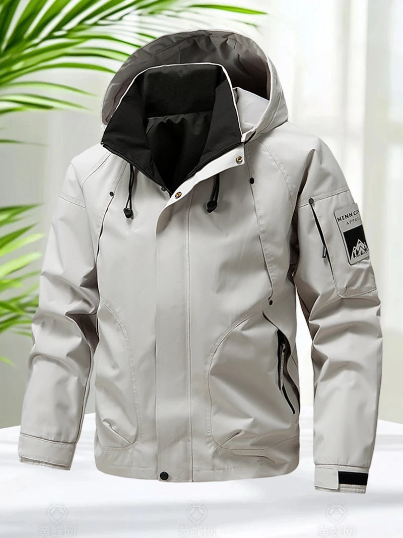 Jaqueta Masculina Impermeável Softshell com Capuz - (Promoção de Inverno 2025)