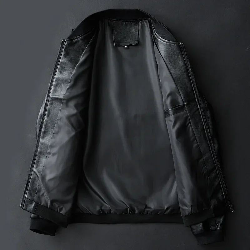 Jaqueta Masculina Estilo Motociclista Coreano - (Promoção de Inverno 2025)