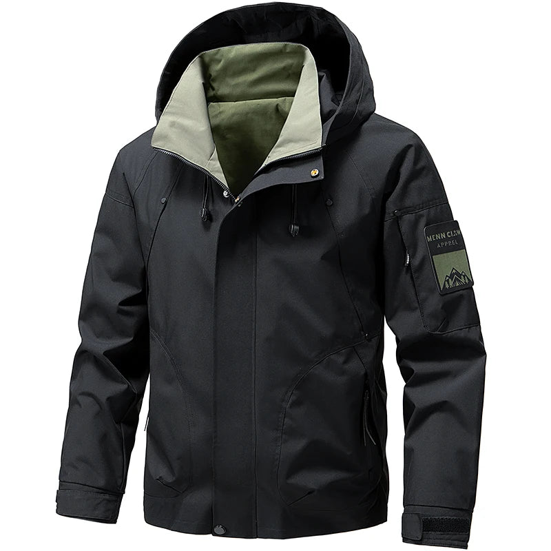 Jaqueta Masculina Impermeável Softshell com Capuz - (Promoção de Inverno 2025)