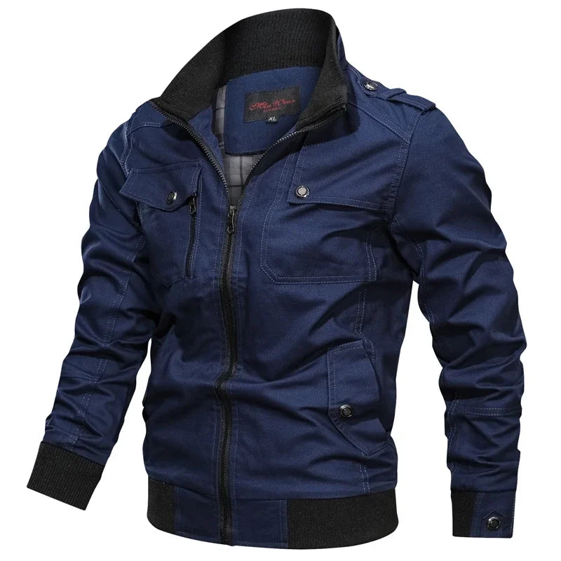 Jaqueta Masculina Casual Estilo Militar e Motociclístico - (Promoção de Inverno 2025)