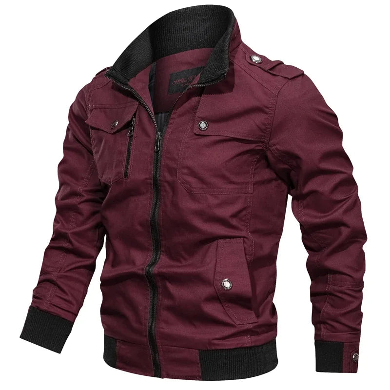 Jaqueta Masculina Casual Estilo Militar e Motociclístico - (Promoção de Inverno 2025)