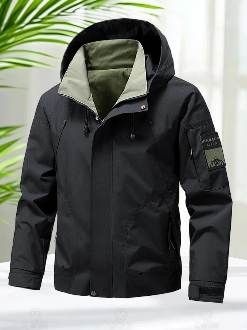 Jaqueta Masculina Impermeável Softshell com Capuz - (Promoção de Inverno 2025)