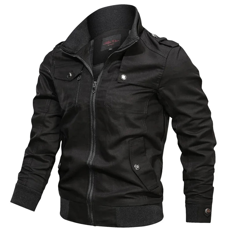 Jaqueta Masculina Casual Estilo Militar e Motociclístico - (Promoção de Inverno 2025)