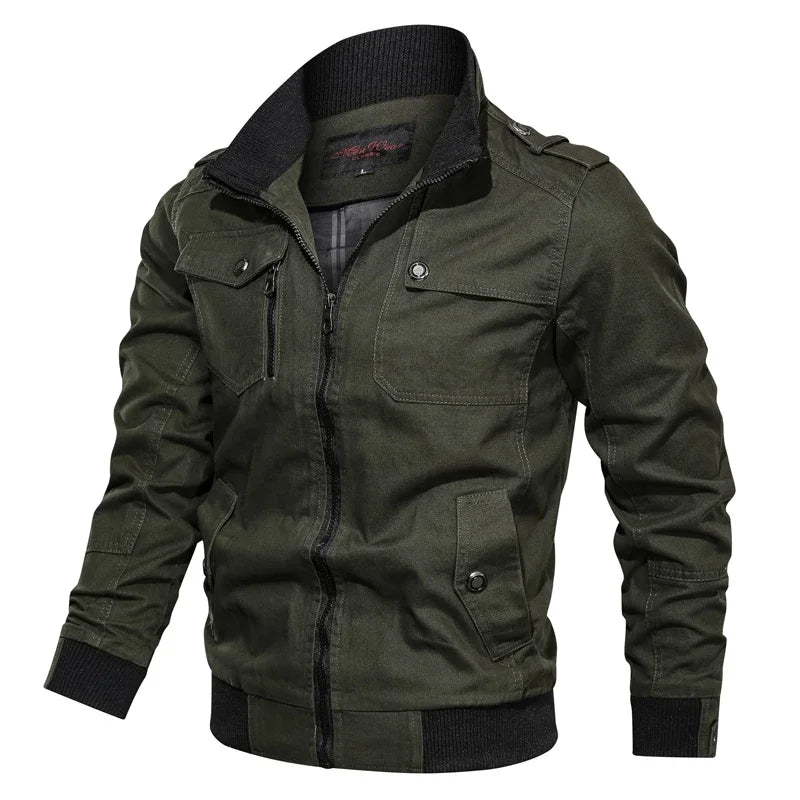 Jaqueta Masculina Casual Estilo Militar e Motociclístico - (Promoção de Inverno 2025)