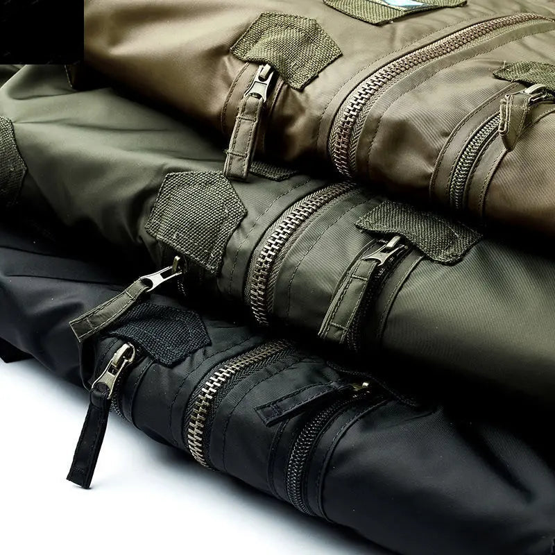 Jaqueta Masculina Bomber Estilo Retrô Oversized Design Curto – (Promoção de Inverno 2025)