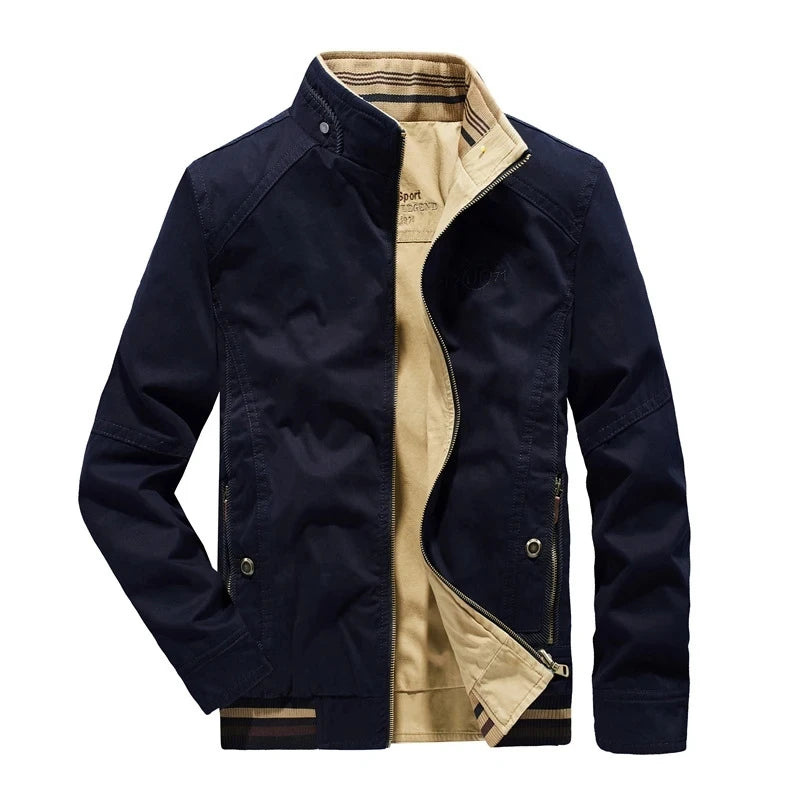 Casaco Masculino Militar Reversível de Algodão - (Promoção de Inverno 2025)