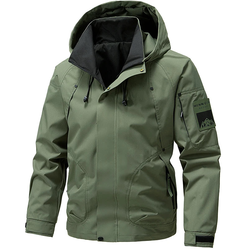 Jaqueta Masculina Impermeável Softshell com Capuz - (Promoção de Inverno 2025)