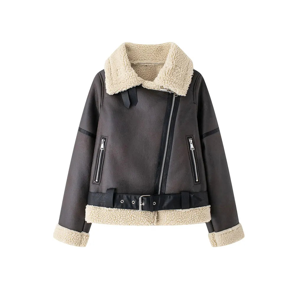 Jaqueta Feminina Para Inverno Estilo Elegante com Detalhe em Cinto - (Promoção de Inverno 2025)