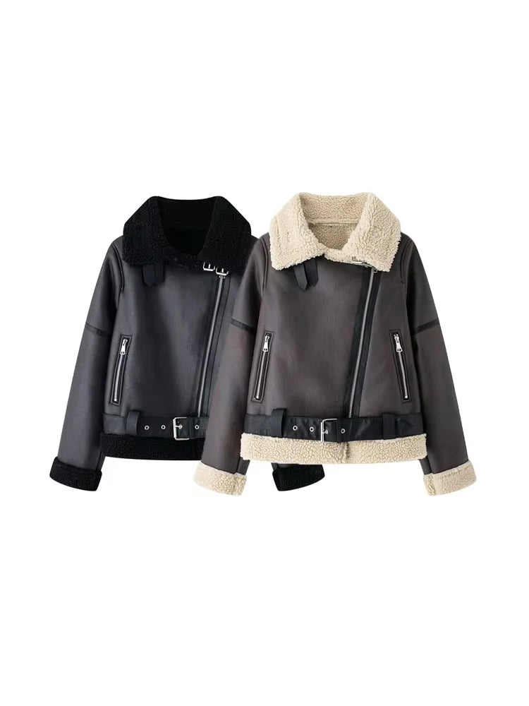 Jaqueta Feminina Para Inverno Estilo Elegante com Detalhe em Cinto - (Promoção de Inverno 2025)