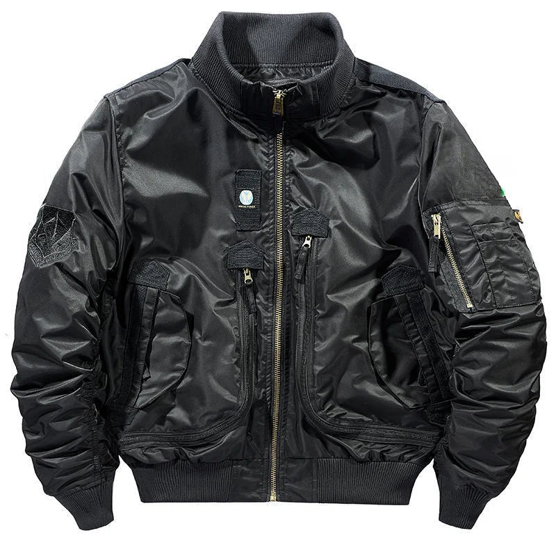 Jaqueta Masculina Bomber Estilo Retrô Oversized Design Curto – (Promoção de Inverno 2025)