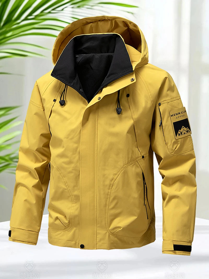 Jaqueta Masculina Impermeável Softshell com Capuz - (Promoção de Inverno 2025)
