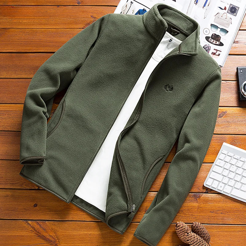 Jaqueta Masculina Tactical de Softshell com Forro Fleece - Impermeável, Térmica e Resistente ao Vento - (Promoção de Inverno 2025)