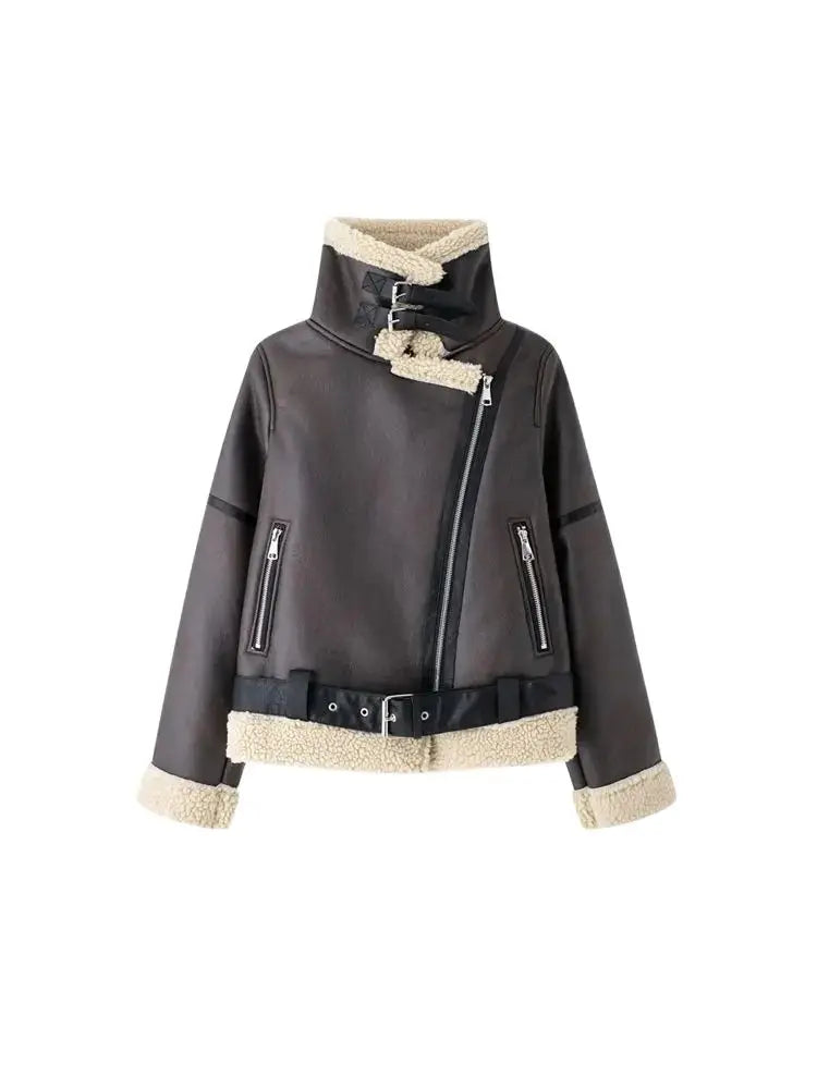 Jaqueta Feminina Para Inverno Estilo Elegante com Detalhe em Cinto - (Promoção de Inverno 2025)