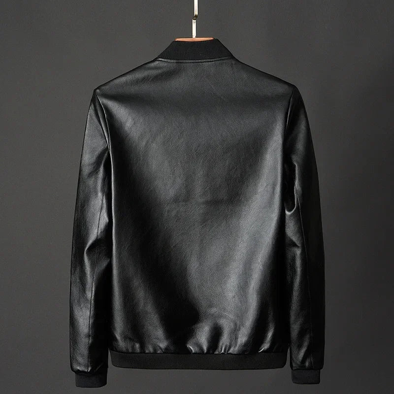 Jaqueta Masculina Estilo Motociclista Coreano - (Promoção de Inverno 2025)