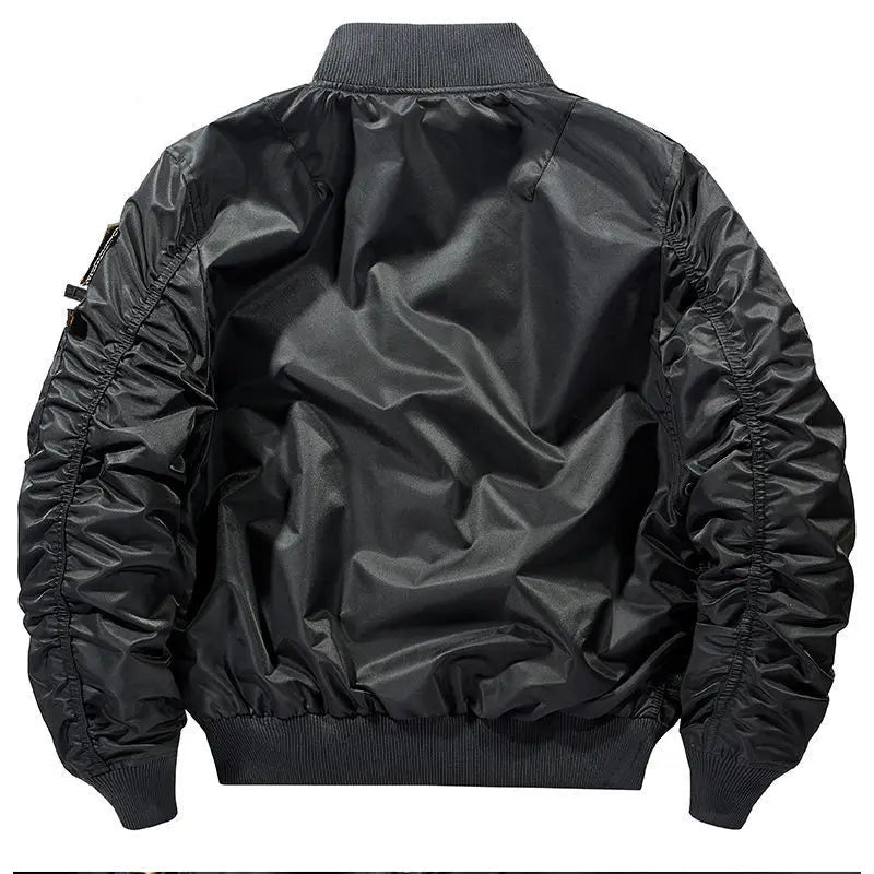 Jaqueta Masculina Bomber Estilo Retrô Oversized Design Curto – (Promoção de Inverno 2025)