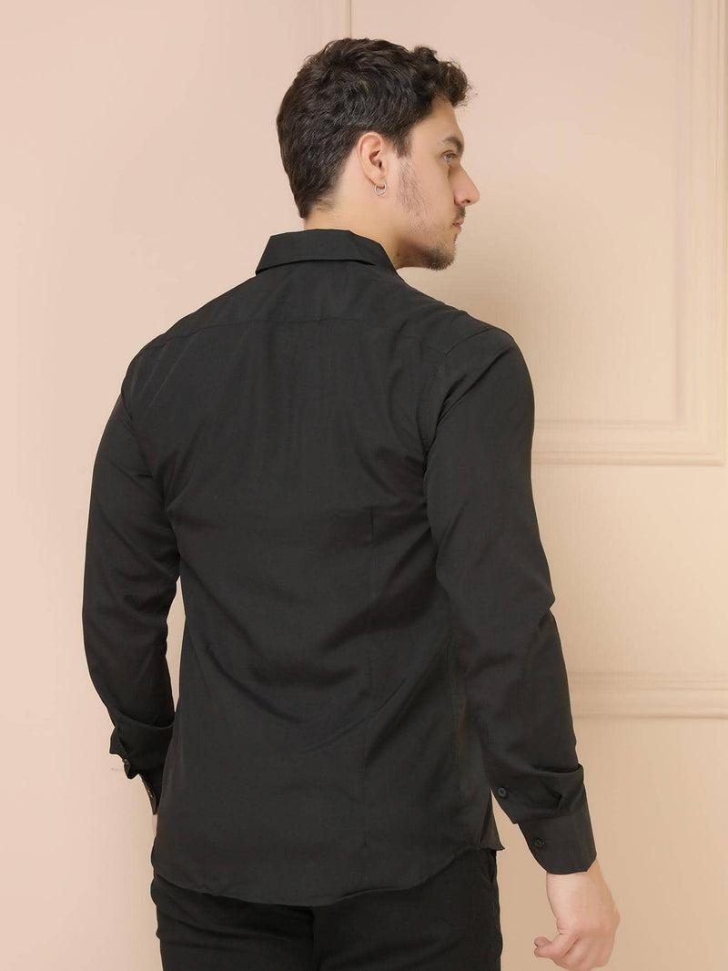 CAMISA SOCIAL ESSENCIAL'S - PRETO