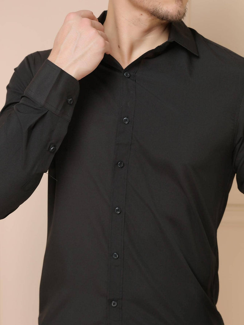 CAMISA SOCIAL ESSENCIAL'S - PRETO