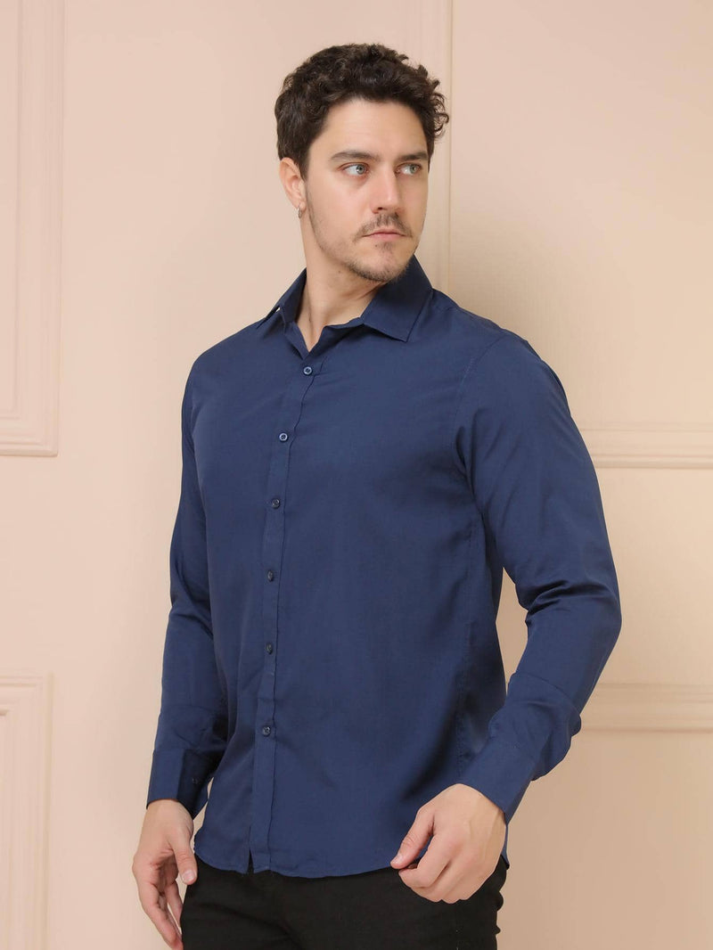 CAMISA SOCIAL ESSENCIAL'S - AZUL MARINHO