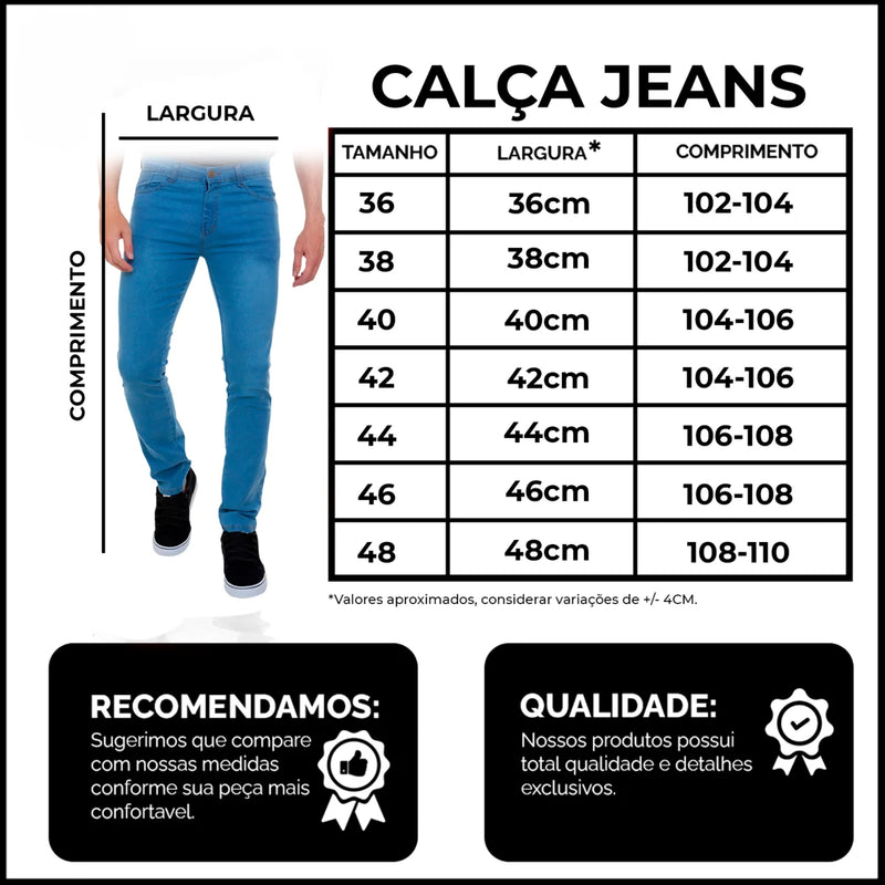 JEANS LORENZO - AZUL ESCURO