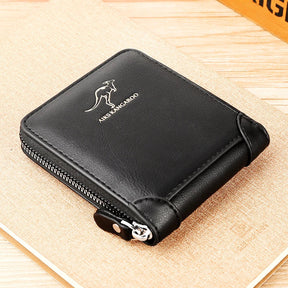 Carteira De Couro De Luxo Masculina - Terrazo Kangoroo ( PROMOÇÃO ELEGÂNCIA 2025 )