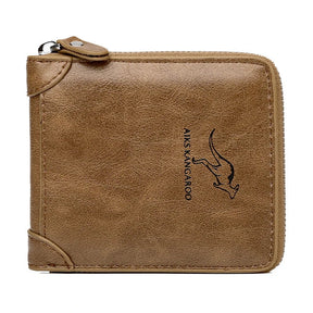 Carteira De Couro De Luxo Masculina - Terrazo Kangoroo ( PROMOÇÃO ELEGÂNCIA 2025 )