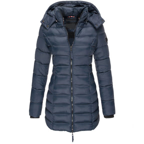 Casaco Feminino de Inverno com Capuz e Zíper - Acolhedor, Elegante e Leve - (Promoção de Inverno 2025)