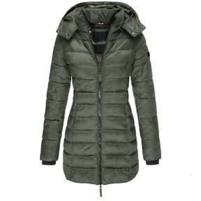 Casaco Feminino de Inverno com Capuz e Zíper - Acolhedor, Elegante e Leve - (Promoção de Inverno 2025)