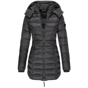 Casaco Feminino de Inverno com Capuz e Zíper - Acolhedor, Elegante e Leve - (Promoção de Inverno 2025)