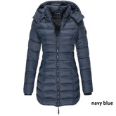 Casaco Feminino de Inverno com Capuz e Zíper - Acolhedor, Elegante e Leve - (Promoção de Inverno 2025)