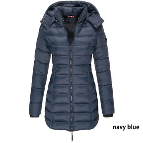 Casaco Feminino de Inverno com Capuz e Zíper - Acolhedor, Elegante e Leve - (Promoção de Inverno 2025)