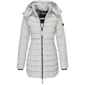 Casaco Feminino de Inverno com Capuz e Zíper - Acolhedor, Elegante e Leve - (Promoção de Inverno 2025)