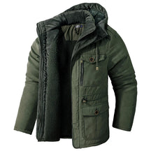Jaqueta Masculina Tática com Capuz Forro Fleece e Bolsos - (Promoção de Inverno 2025)