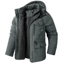 Jaqueta Masculina Tática com Capuz Forro Fleece e Bolsos - (Promoção de Inverno 2025)