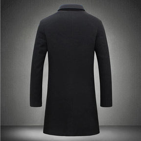 Jaqueta Longa Masculina de Inverno Lã Premium - (Promoção de Inverno 2025