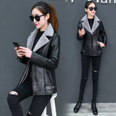 Jaqueta Feminina Oversized com Forro Peluciado e Gola Dobrável – (Promoção de Inverno 2025)