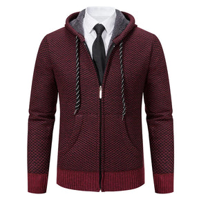 Jaqueta Masculina Cardigan com Gola Dobrável Forro Fleece Estilo Vintage – (Promoção de Inverno 2025)