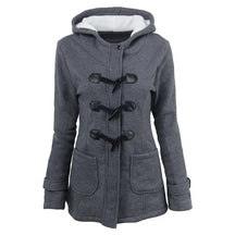 Casaco Feminino Básico com Capuz e Zíper - Sobretudo Casual para Outono/Inverno - (Promoção de Inverno 2025)