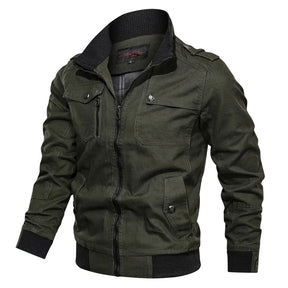 Jaqueta Masculina Casual Estilo Militar e Motociclístico - (Promoção de Inverno 2025)