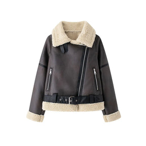 Jaqueta Feminina Para Inverno Estilo Elegante com Detalhe em Cinto - (Promoção de Inverno 2025)